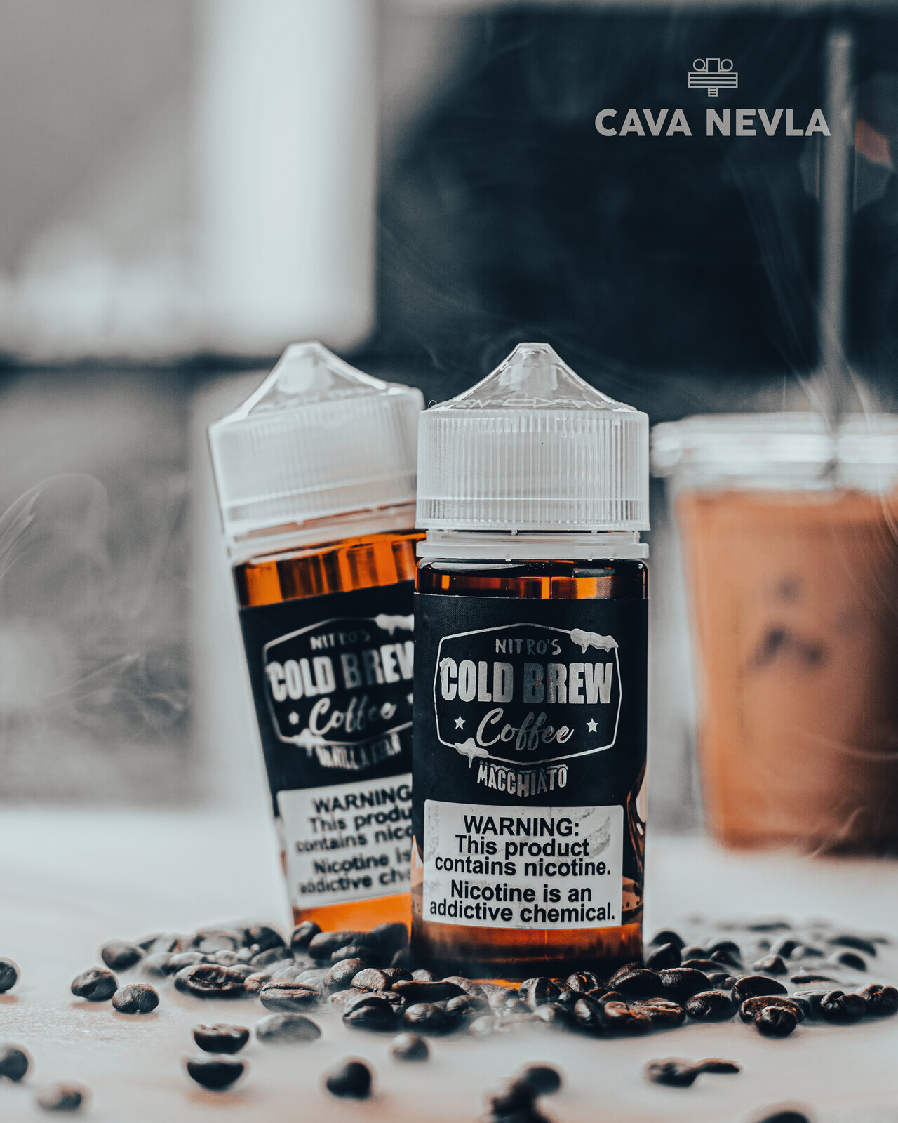 Composición de campaña con el producto Cold Brew de Cavanevla.