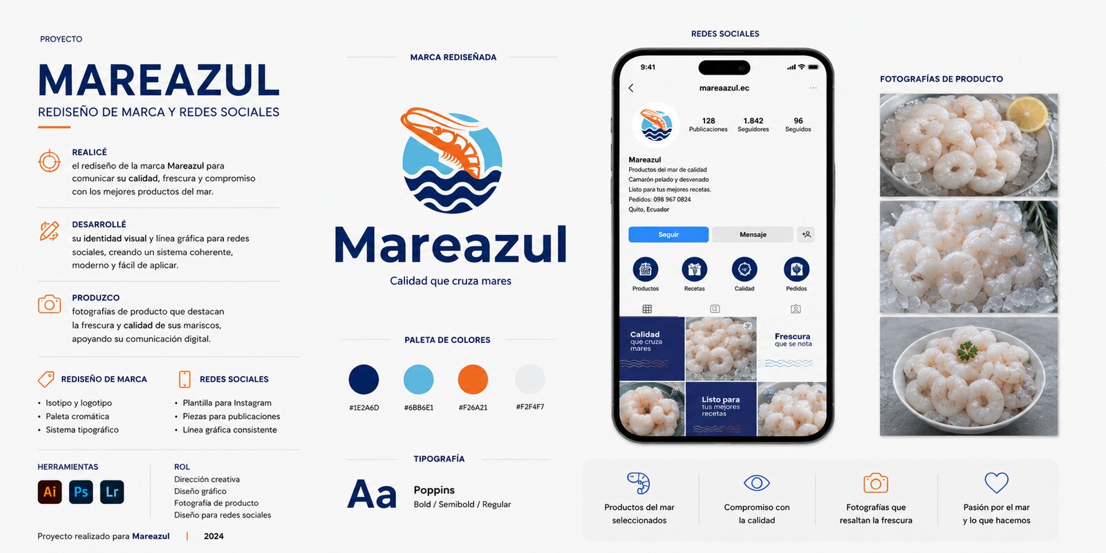 Portada de la identidad visual de Mareazul.