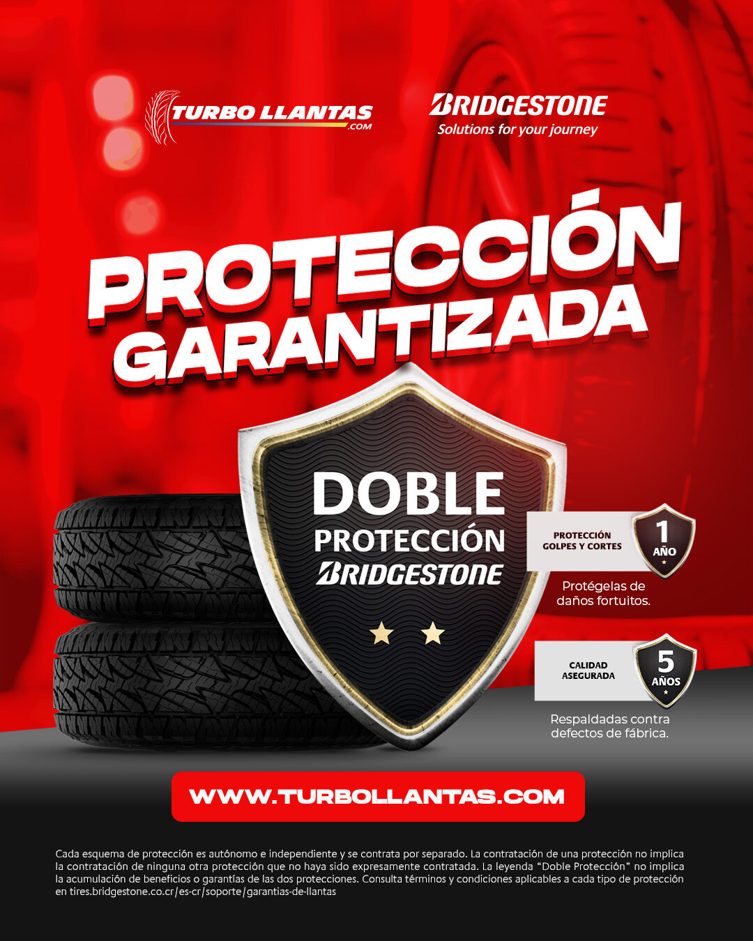 Campaña de Bridgestone, formato cuadrado.