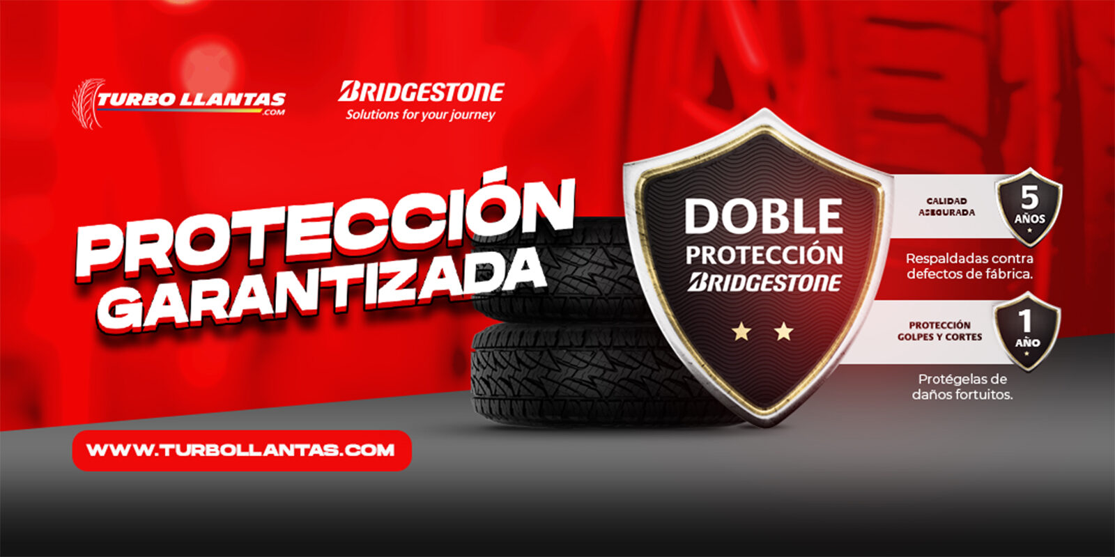 Adaptación web de la campaña de Bridgestone.