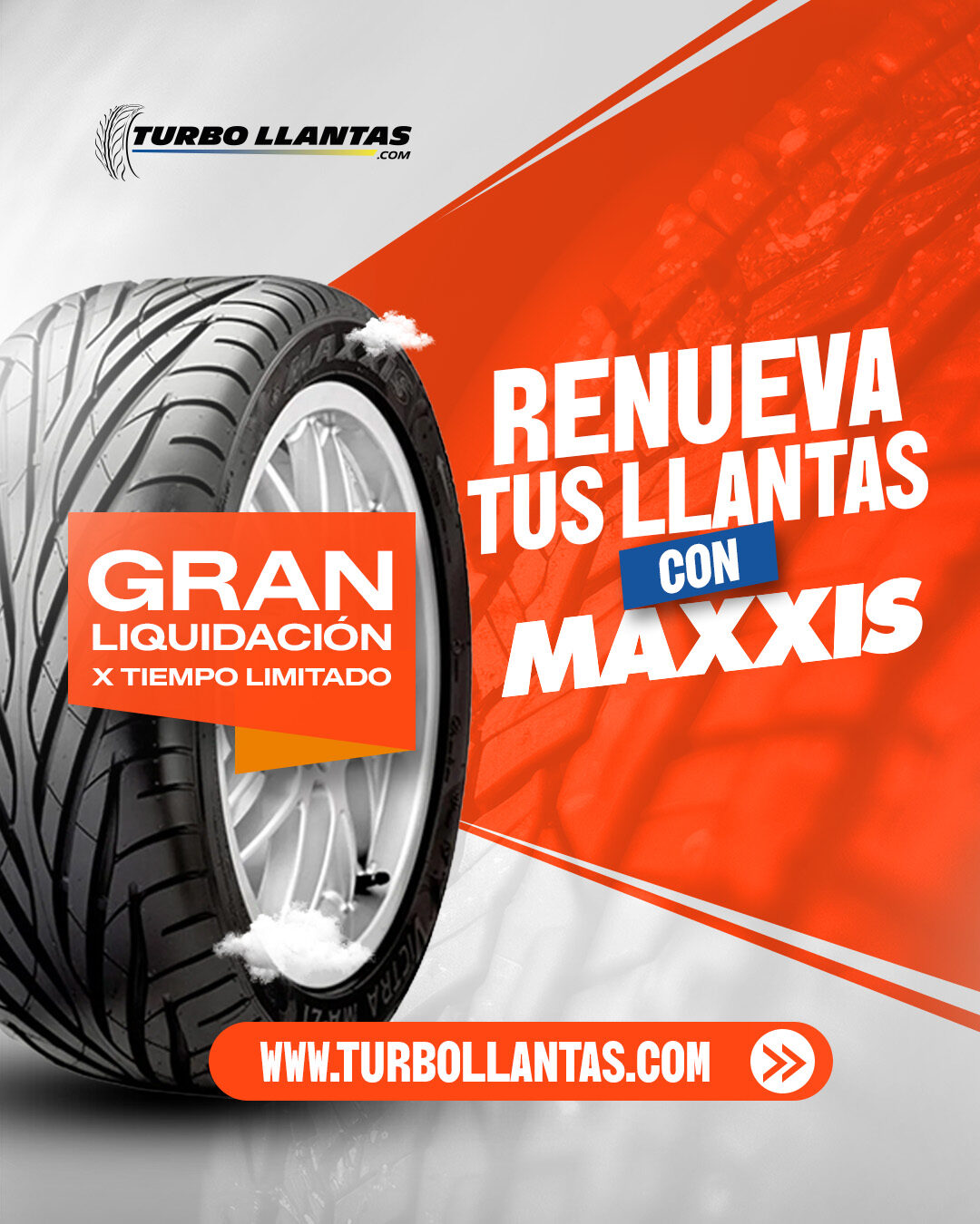 Campaña de Maxxis, formato cuadrado.